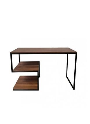 Письменный стол в стиле msmloft, металлический каркас (120×60×75 см)