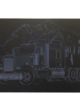 Гравюра а4 "вантажівка-1" гра4-7с економ варіант в пакеті 29,7х21 см