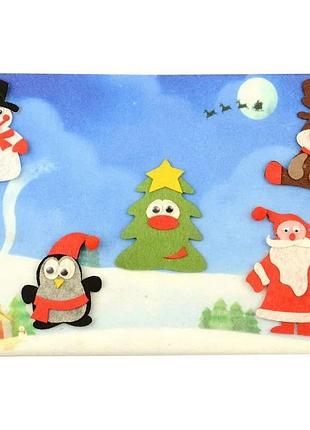 Розвивальна гра з фетру "новий рік" (пф-012) pf-012