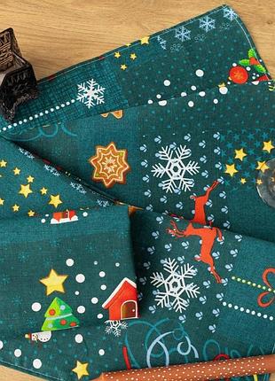 Кухонные полотенца luxyart елка размер 35*70 см рогожка 5 шт (lp-973)