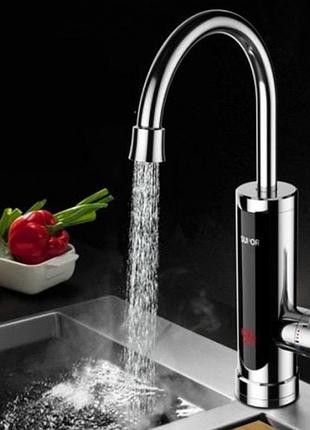 Бойлер кран с экраном хром.пластик нижнее подключение 3.0 квт rx 011