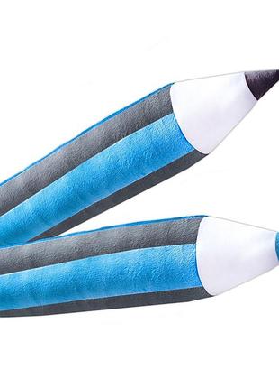 Мягконабивная игрушка "карандаш" мс 180302-01 серо-голубой 76 см