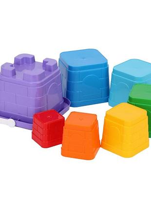 Набор для игры в песочнице "пирамидка" 6979txk 1 ведерко, 6 пасочек