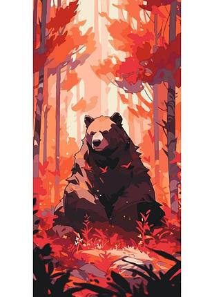 Картина по номерам "медведь в лесу" 11550-ac 40x80 см