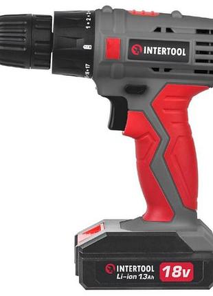 Шуруповерт аккумуляторный intertool 18 в dt-0315 (dt-0315)