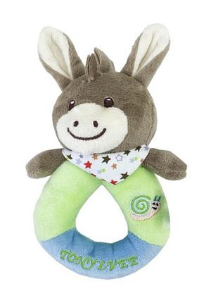 Мягкая игрушка-погремушка "осел" tm tony lvee mgz-1217-3