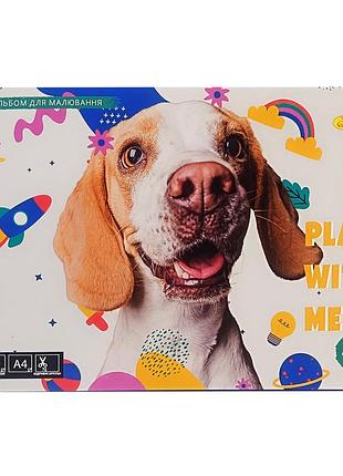 Альбом для рисования ап-0305-5, 40 листов, скоба с перфорацией