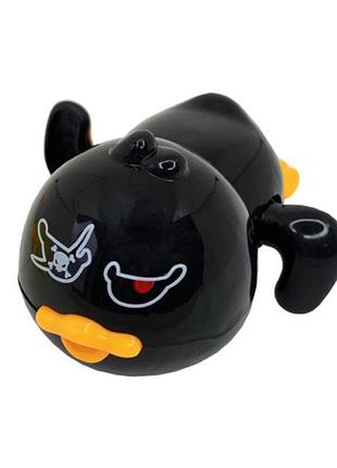 Заводна іграшка для купання "качка" mgz-0918(black) чорний