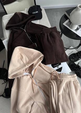 Теплий флісовий костюм🤎