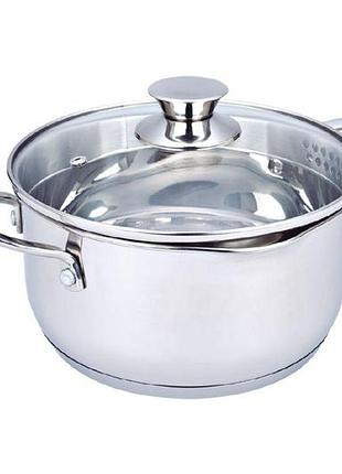 Каструля нержавіюча maestro 240 мм х 5 л mr-3510-24 (mr-3510-24)