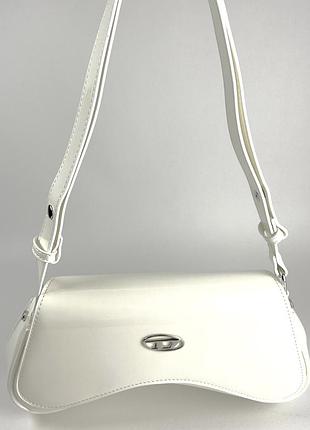 Сумка жіноча diesel white play crossbody bag x10221 p6255 білий