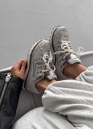 Жіночі кросівки nike p-6000 grey white шкіряні з сіткою найк п6000 хіт сезону!