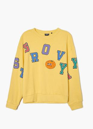 Жовтий світшот cropp