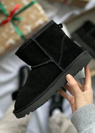 Угги ugg mini black suede угги