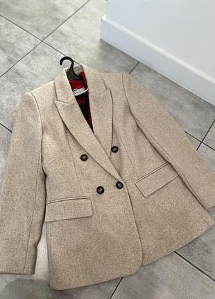 Zara піджак жакет шерсть
