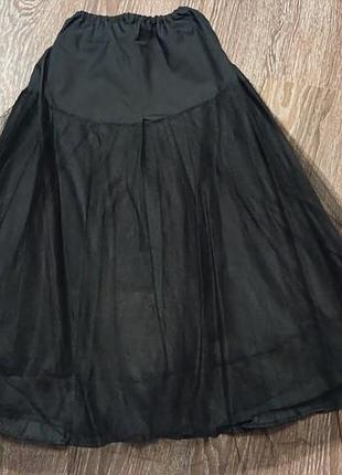 Юбка женская меди с фатином