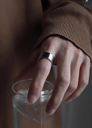 Кольцо готическое y2k стальное тяжелое широкое