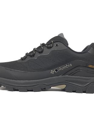 Мужские теплые термо кроссовки columbia gore-tex black большие размеры 47-49