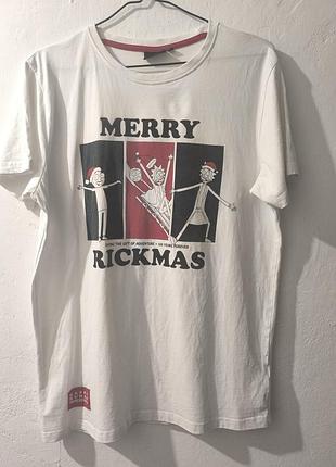 Футболка rick and morty різдвяна pepco