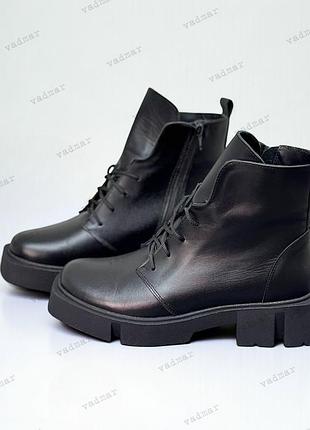 36-41 рр деми/зима ботинки на платформе натуральная замша/кожа черные, капучино, бежевые