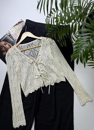 Кардиган із завʼязками