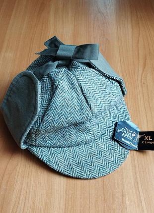 Шотландская кепка дисталкер  glen appin harris tweed