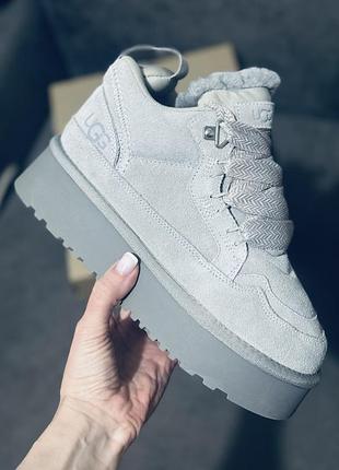 Ugg lowmel light grey premium zamsh platform угг лаумель