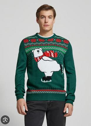 Стильна новорічна кофта светр montego