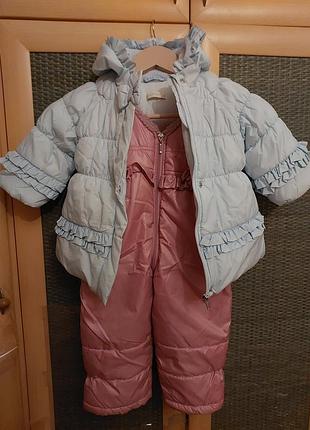 Зимовий комплект куртка та напівкомбінезон