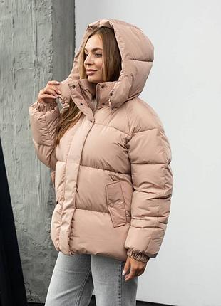 Женский зимний пуховик из матовой ткани julia на лебяжом пуху!!️