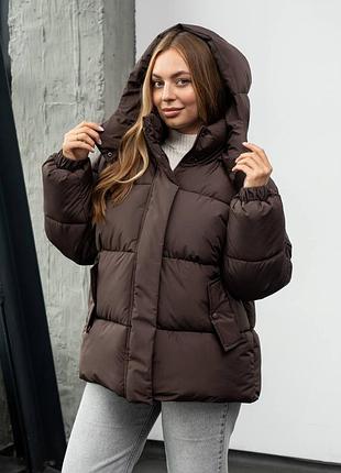 Женский зимний пуховик из матовой ткани julia на лебяжом пуху!!️