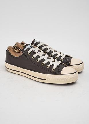 Кеды кроссовки кожаные converse chuck 70 ox коричневые унисекс размер 40