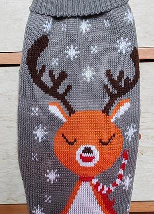 Вязаный свитерик для собаки или кота (новой)