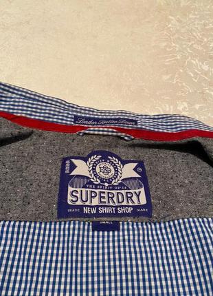 Superdry® хлопковая рубашка в клетку .8 фото