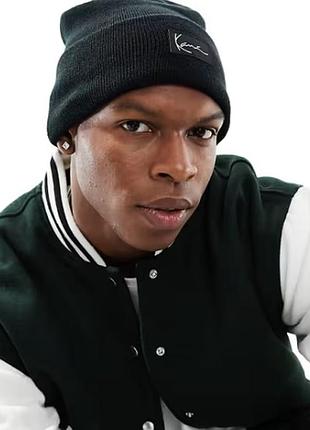 Шапка унисекс бини karl kani signature beanie black