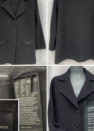 Вовняне пальто-блейзер