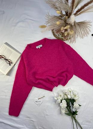 Теплый яркий женский свитер кофта в составе шерсть