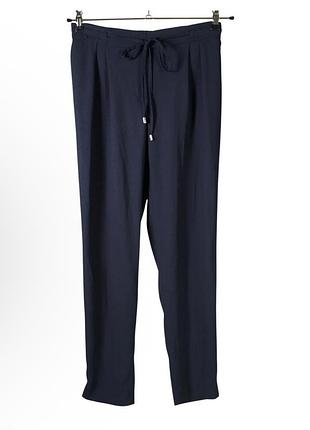 Темно синие женские брюки джоггеры zara basic 🇪🇸