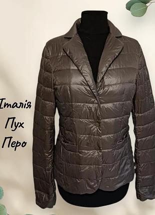 Микропуховик всемирно известного бренда benetton в составе пух и перо