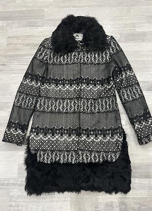 Burberry original попуральто з хутром кози