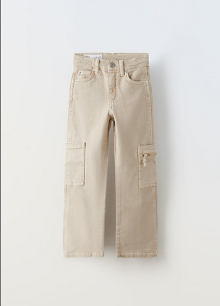 Джинсы-карго свободного кроя от zara на 13-14 лет