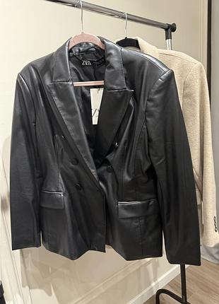 Піджак еко-шкіра zara