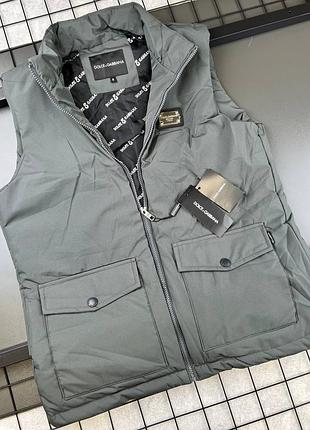 Жилетка мужская серая осенняя весенняя