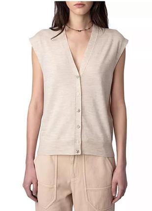 Безрукавка жилетка zadig & voltaire вовна