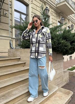 Женская флисовая рубашка в пяти цветах