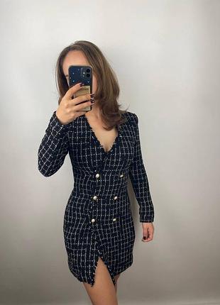 Женское твидовое платье, платье pinko made in italy