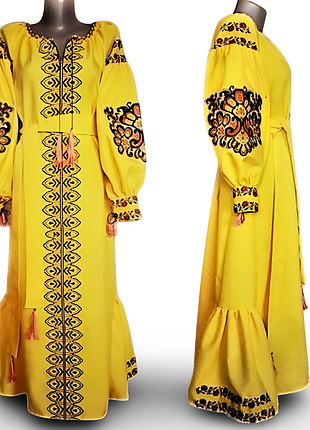 Платье вышитое украинское