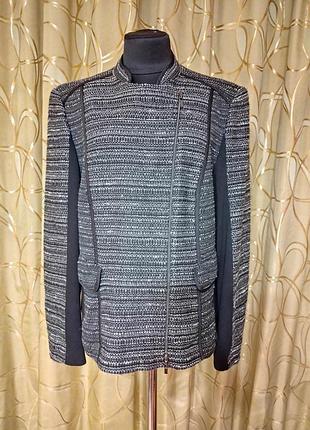 Брендовый вискозный пиджак жакет куртка большого размера