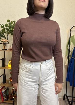 Шоколадний жіночий лонг 🤎 розмір м