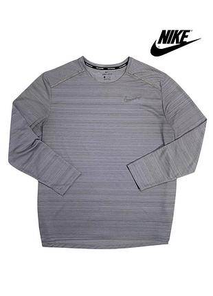Оригинальный мужской рашгард nike серый размер xl xxl мужская термо кофта найк тремуха pro лонгслив про свитшот спортивная кофта компресионный /1